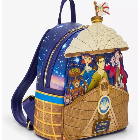 Loungefly Disney Treasure Planet Mini Backpack RLS Legacy Characters Bag New - Picture 2 of 4